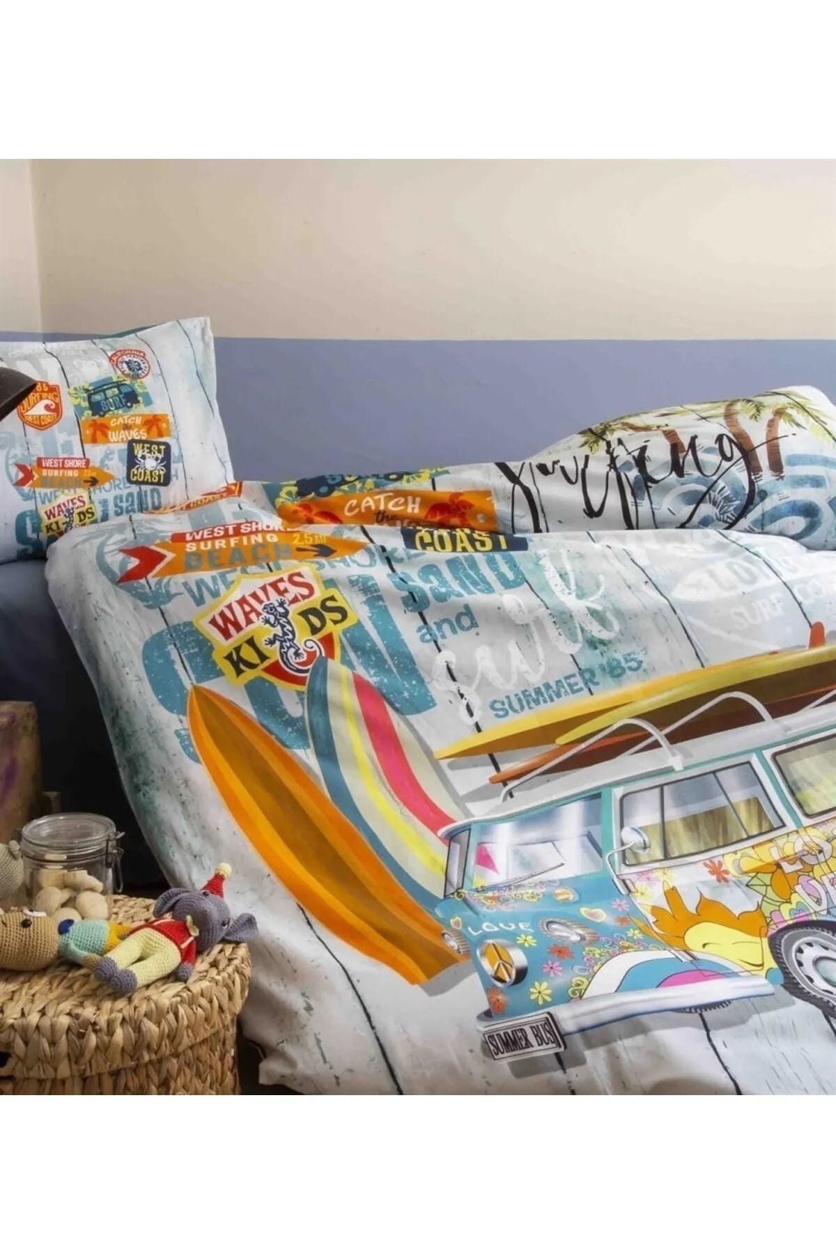 Home Dijital Baskı Peace Ranforce Tek Kişilik Nevresim Takımı