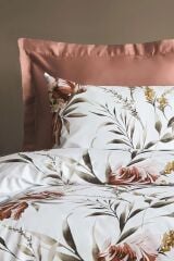 İssimo Home Fiji Pink 145 TC (57 Tel) Pamuk Ranforce Çift Kişilik Nevresim Takımı