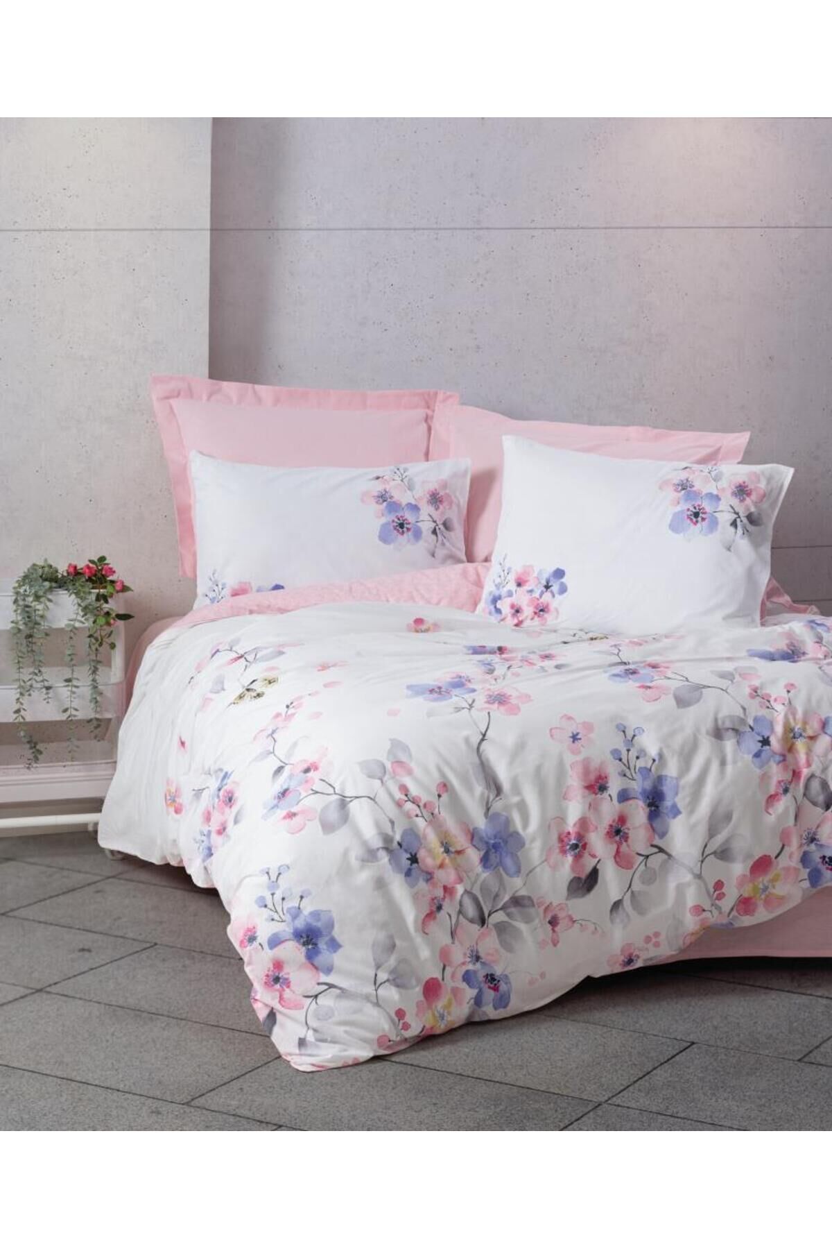 Modeline Çift Kişilik Nevresim Takımı Jayda Pembe